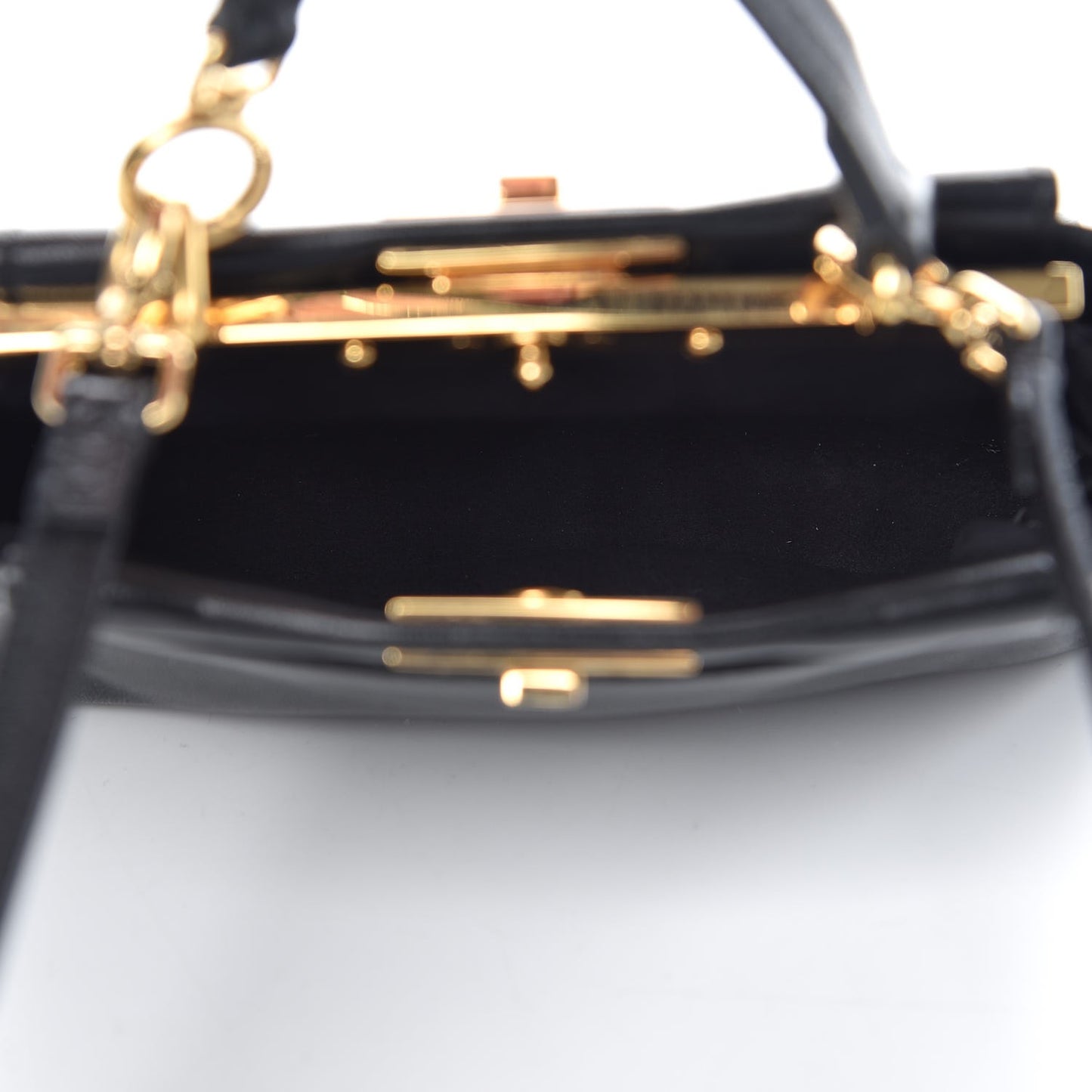 Nappa Micro Peekaboo Iconic Satchel Black
