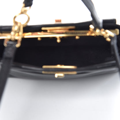 Fendi Nappa Micro Peekaboo Iconic Satchel Black 8 of 10