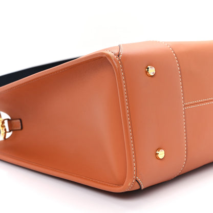 MCM Calfskin Large Munchen Tote Cognac 9 of 11