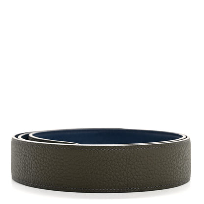 Hermes Box Togo 38mm Belt Strap 110 44 Bleu Saphir Etain 2 of 7