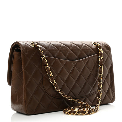 Chanel Lambskin Quilted Medium Double Flap Brown 3 of 12