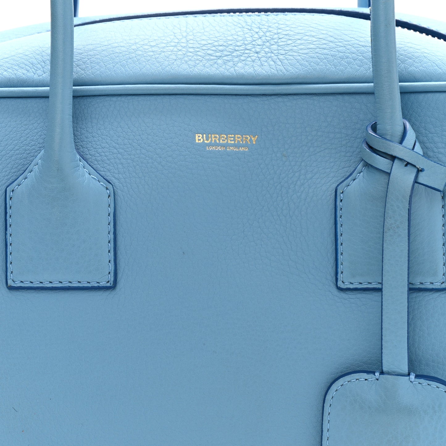 Soft Grain Calfskin Half Cube Bag Blue