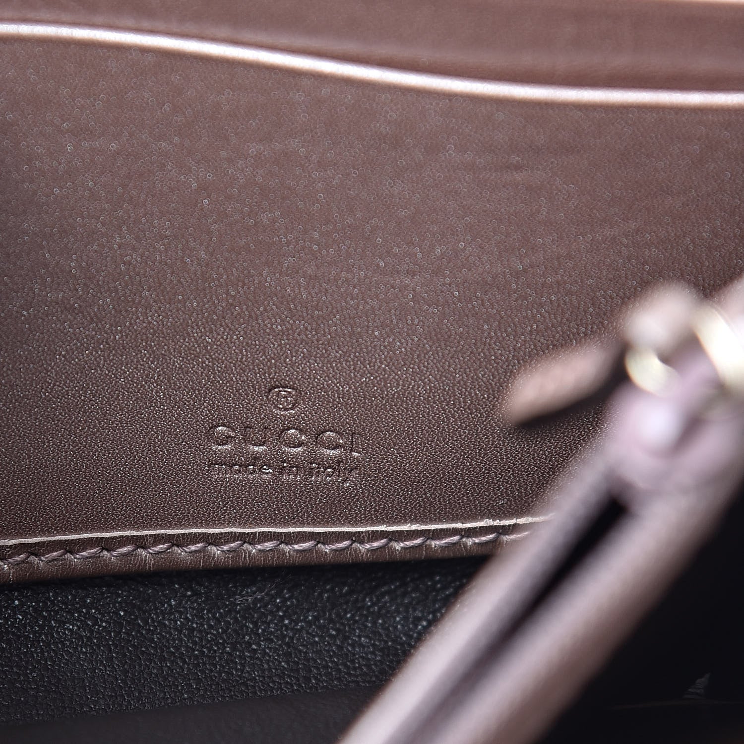 Gucci Metallic Soft Microguccissima Sukey Continental Wallet Dark Cipria 6 of 14