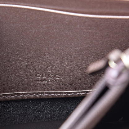 Gucci Metallic Soft Microguccissima Sukey Continental Wallet Dark Cipria 6 of 14