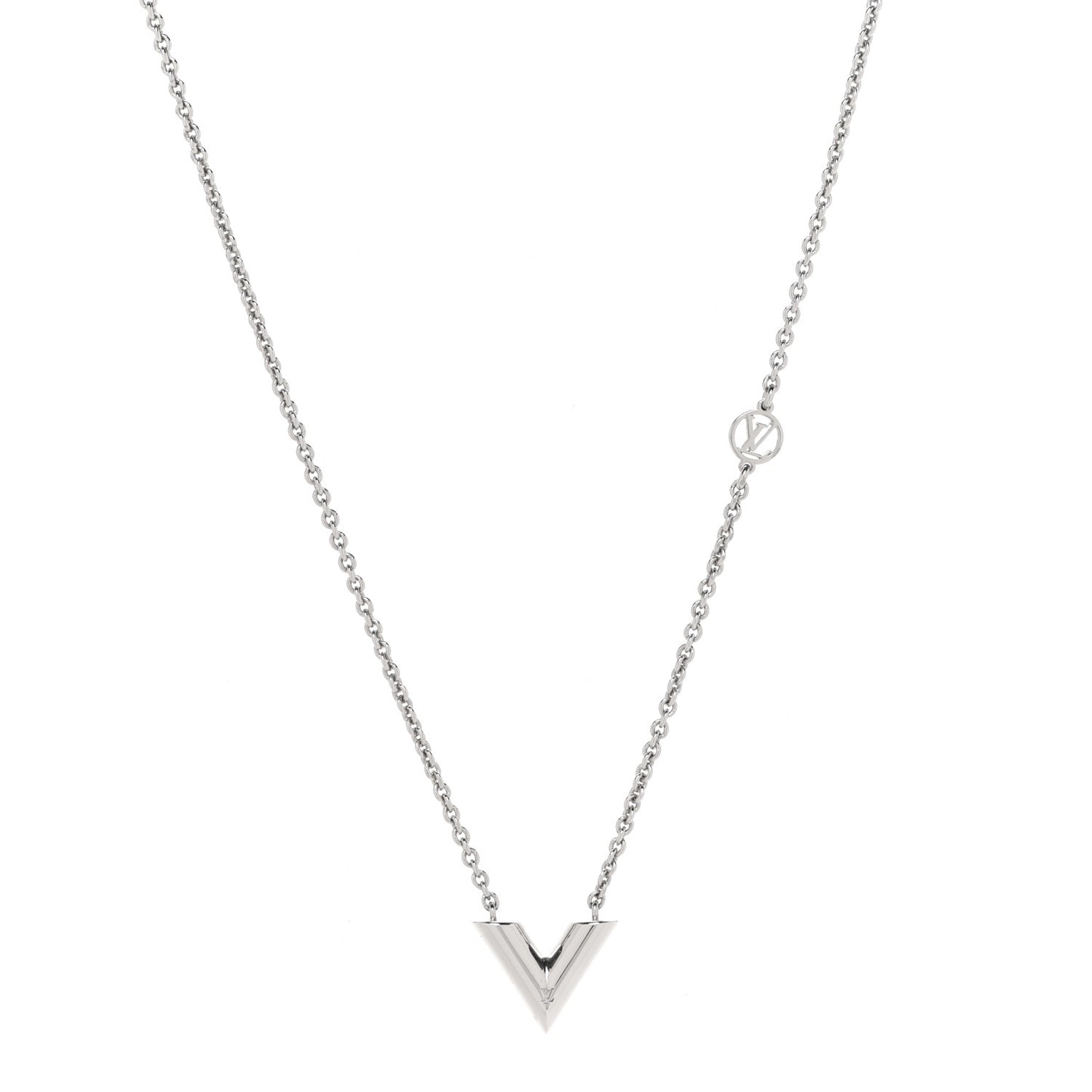 Metal Essential V Supple Necklace Silver