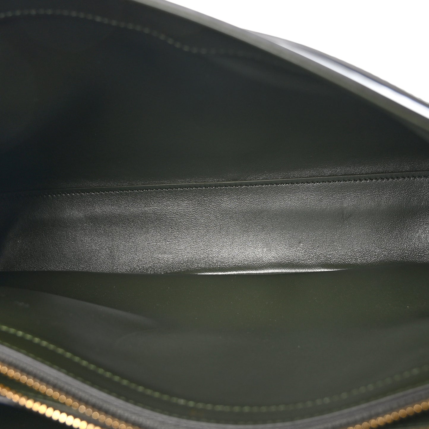 Satinated Calfskin Medium 16 Top Handle Bag Khaki