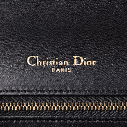 Christian Dior Lambskin Studded Medium Diorama Flap Bag Black 6 of 13