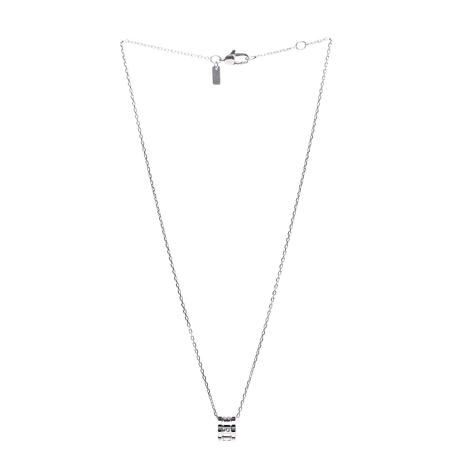 Gucci 18K White Gold Icon Twirl Pendant Necklace 3 of 5