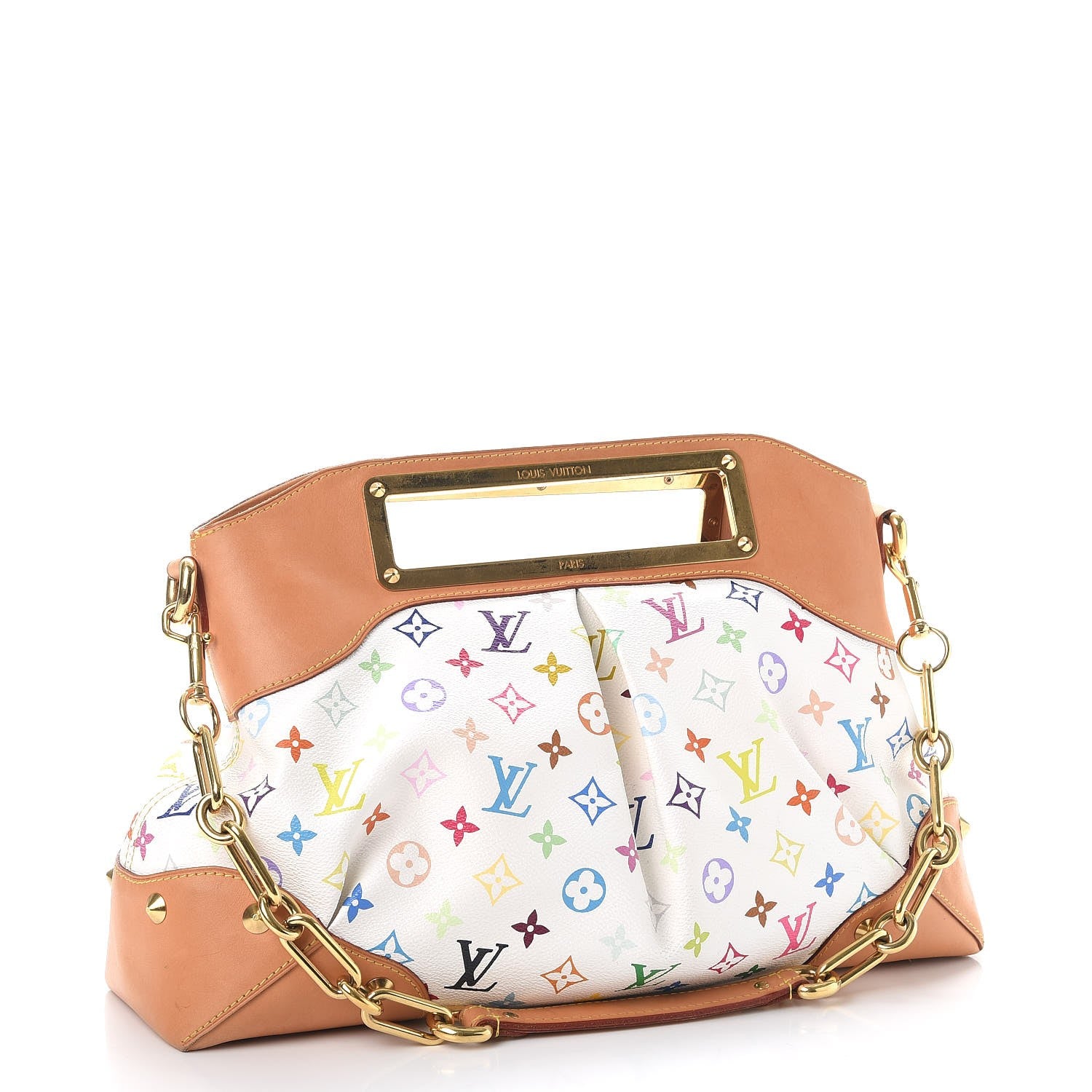 Louis Vuitton Monogram Multicolor Judy GM White 3 of 11