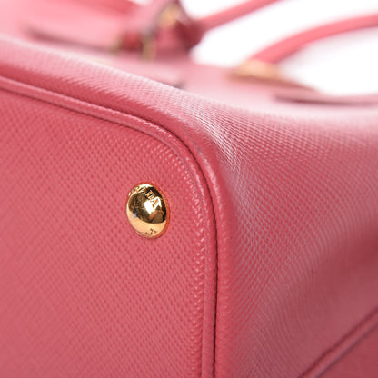 Prada Saffiano Cuir Medium Double Bag Tamaris Pesca 13 of 15
