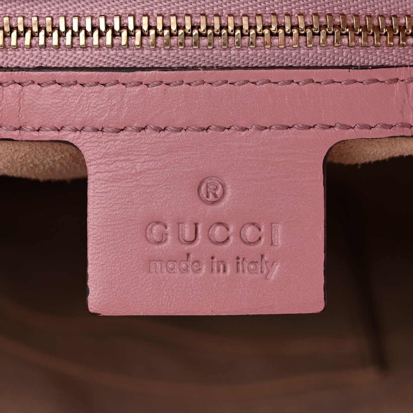 Guccissima Signature Linea A Foldover Tote Rose Baby Candy