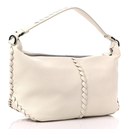 Bottega Veneta Cervo Deerskin Medium Shoulder Bag White 3 of 14