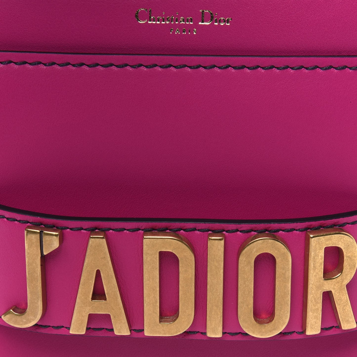 Calfskin J'Adior Chain Flap Bag Fuchsia