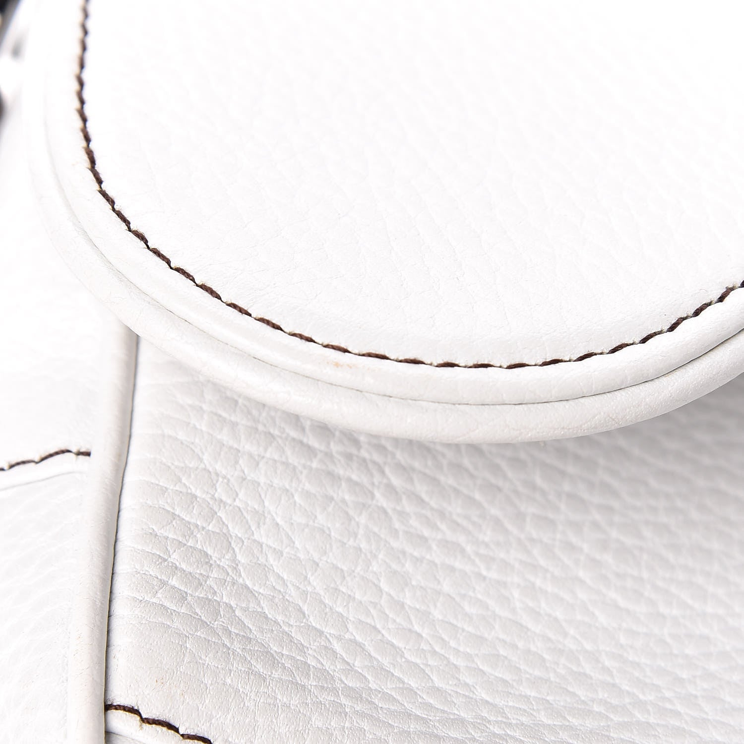 Christian Dior Calfskin Saddle Bag White 11 of 19