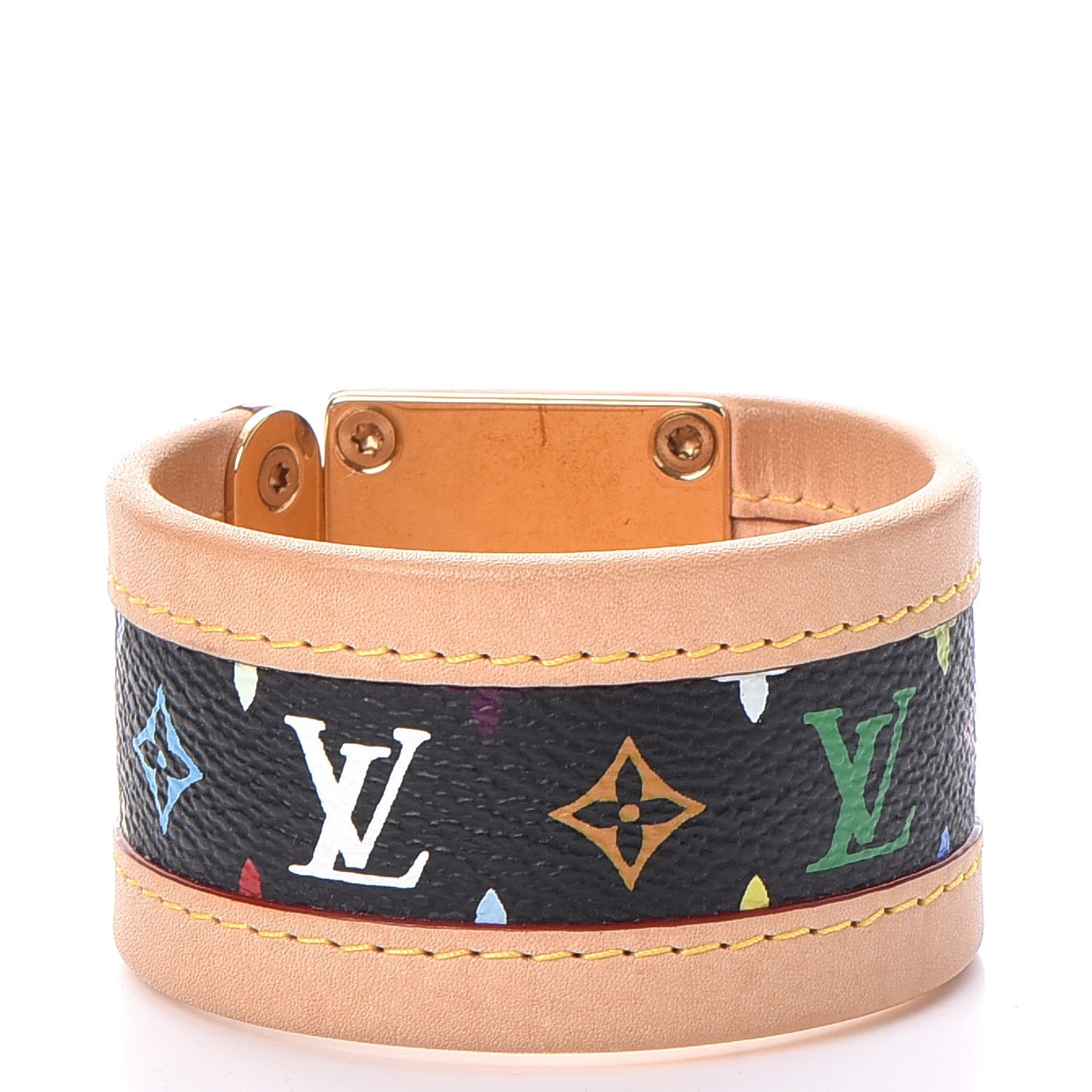 Monogram Multicolor S Lock Bracelet M Black