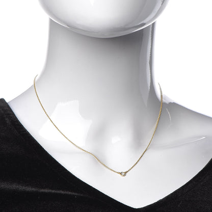 Tiffany 18K Yellow Gold Diamond .12ct Elsa Peretti Diamonds by the Yard Pendant Necklace 2 of 7