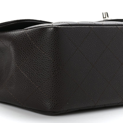 Chanel Caviar Quilted Jumbo Single Flap Dark Brown 7 of 8