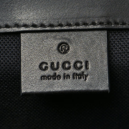 Gucci Soft GG Supreme Monogram Calfskin Web Double Buckle Backpack Black 6 of 10