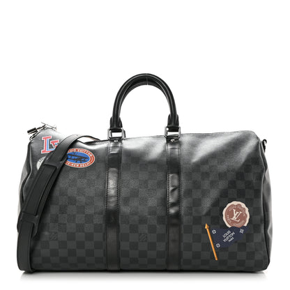 Louis Vuitton Damier Graphite LV League Keepall Bandouliere 45 1 of 17