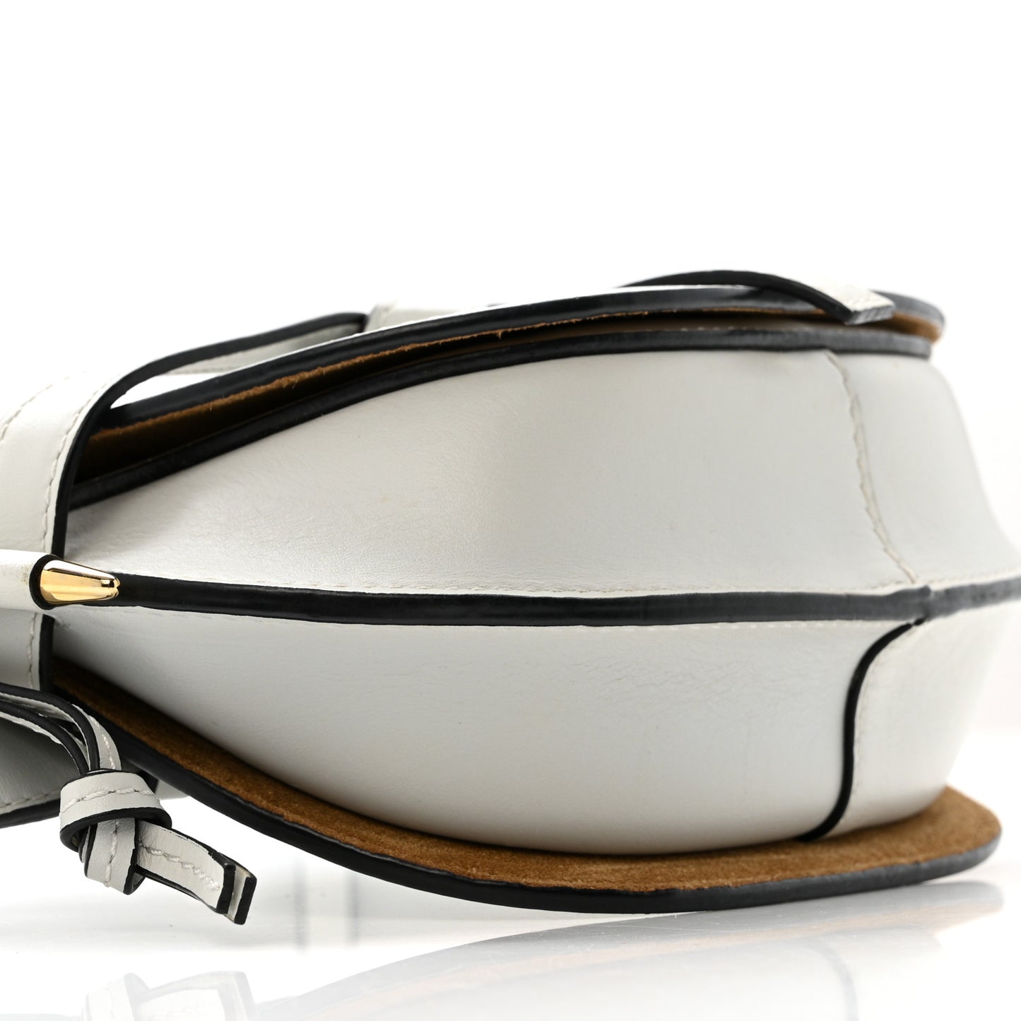 Calfskin Mini Gate Belt Bag Kaolin