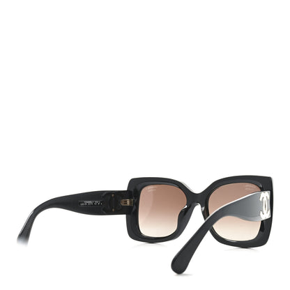 Chanel Square Polarized CC Sunglasses 5494-A Black 4 of 7