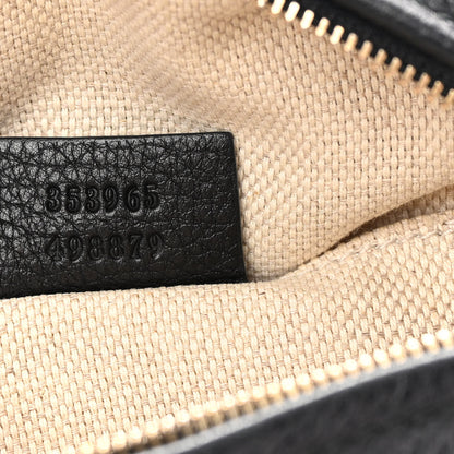 Gucci Pebbled Calfskin Mini Soho Chain Bag Black 7 of 14