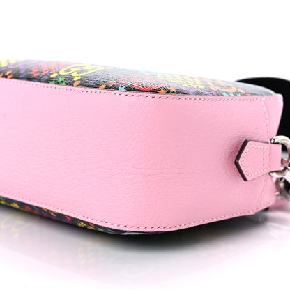 Gucci GG Supreme Monogram Psychedelic Shoulder Bag Black Multicolor Sugar Pink 9 of 9