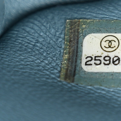 Chanel Sequin Large Waterfall Flap Light Blue 7 of 12