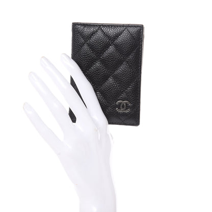 Chanel Caviar Quilted Card Holder Wallet Black 2 of 10