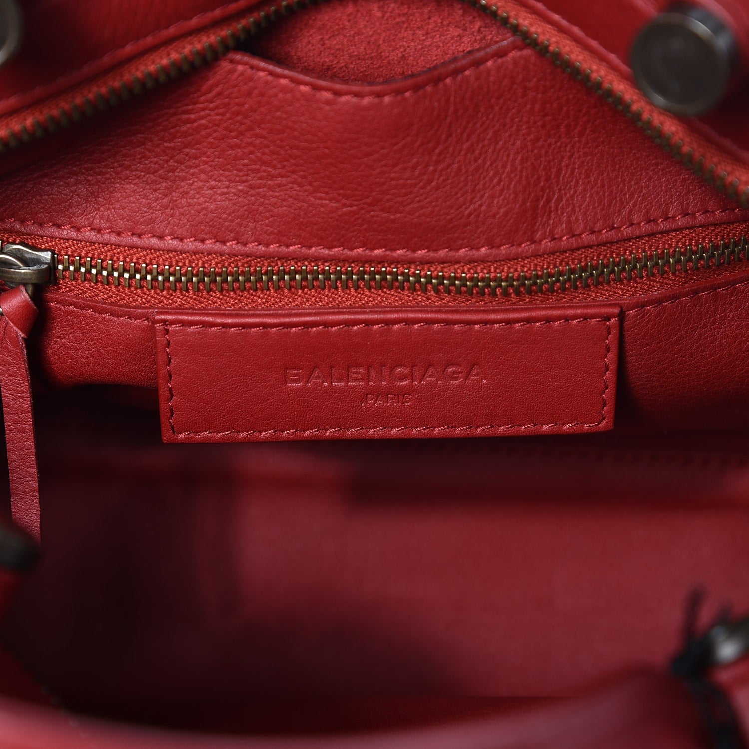 Balenciaga Veau Soyeux Perforated Blackout Hardware S City Rouge Groseille 7 of 8