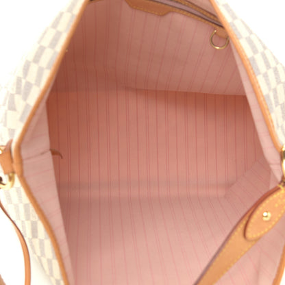 Louis Vuitton Damier Azur Delightful MM Rose Ballerine 5 of 14