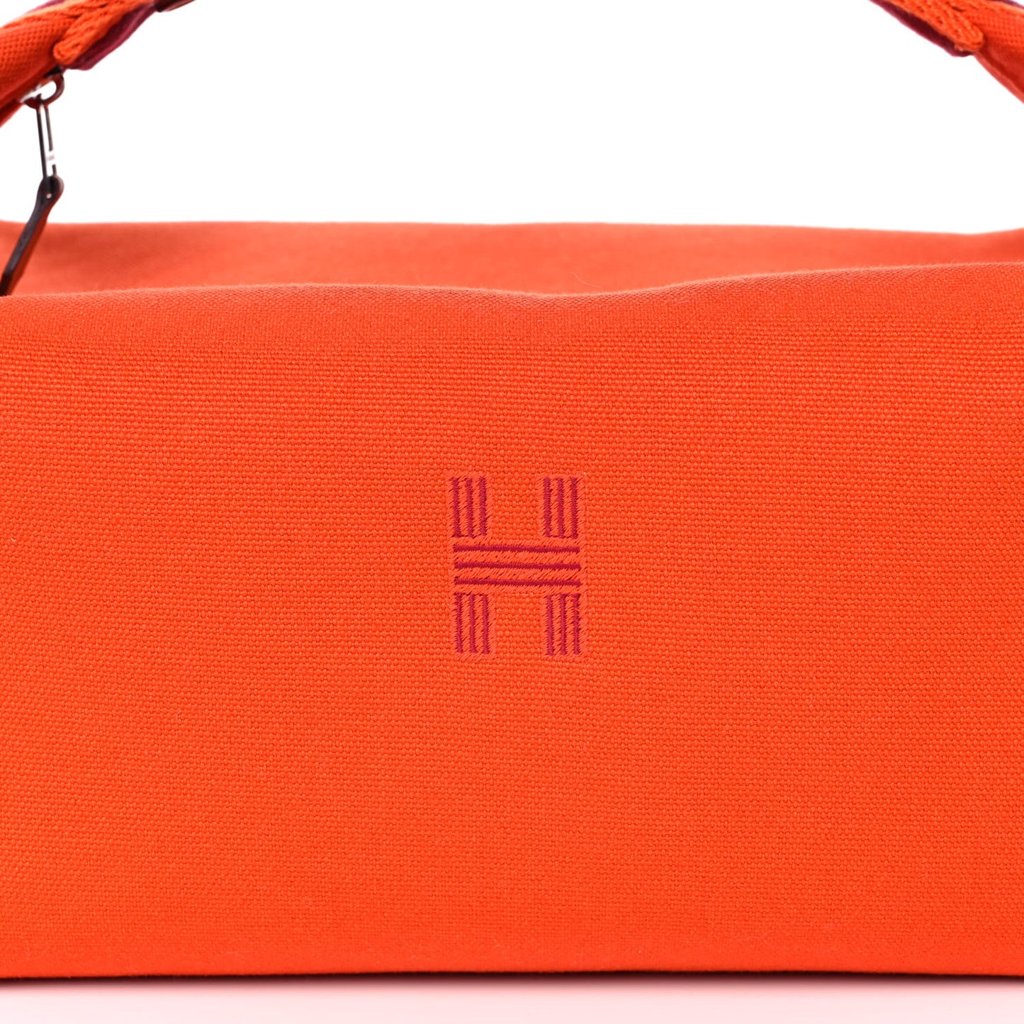 Canvas Large Bride-A-Brac Pouch Orange Feu Burgundy
