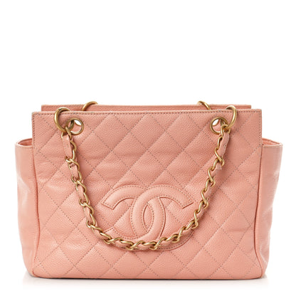 Chanel Caviar Quilted Petit Timeless Shopping Tote PTT Pink 1 of 13
