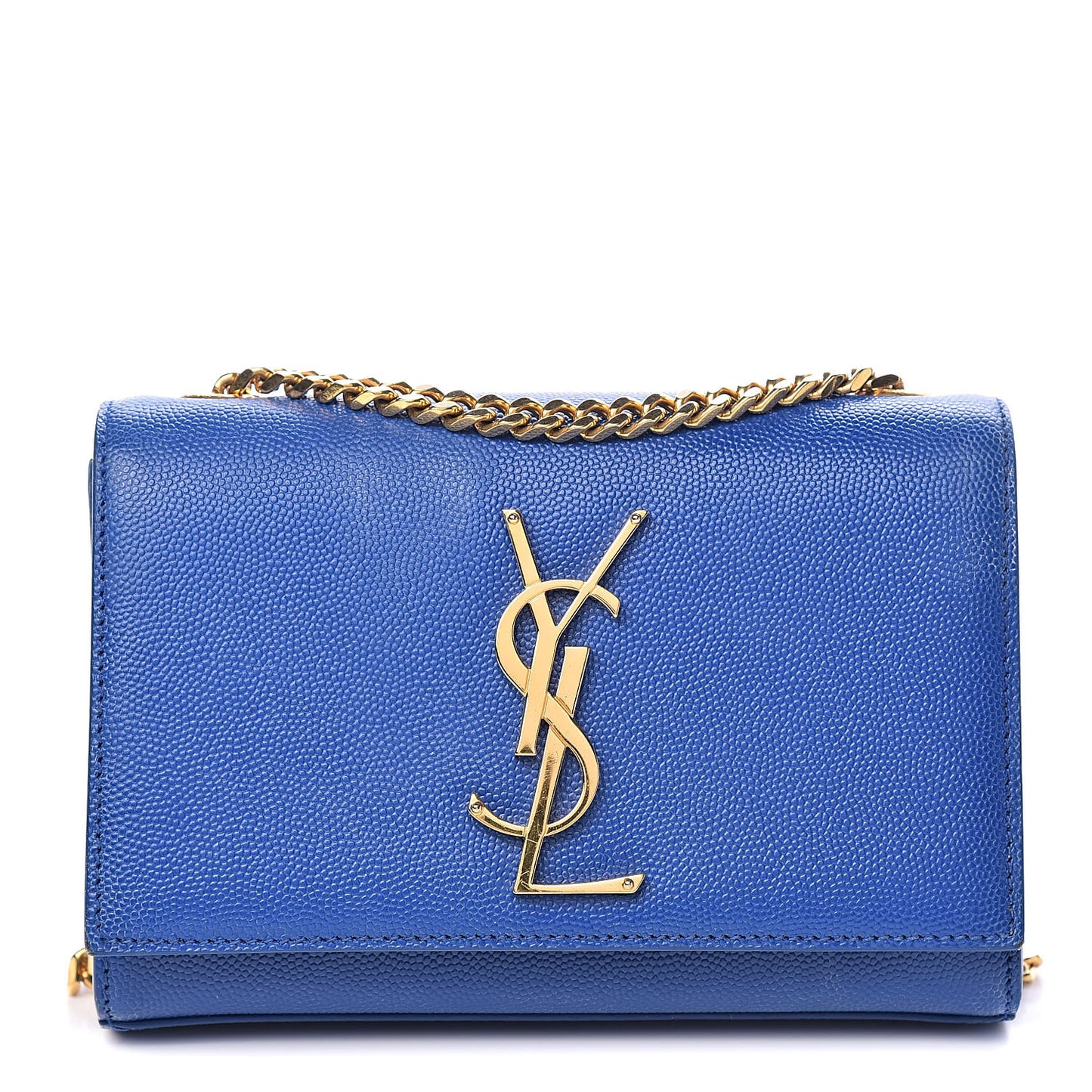 Grain De Poudre Small Classic Monogram Kate Satchel Royal Blue