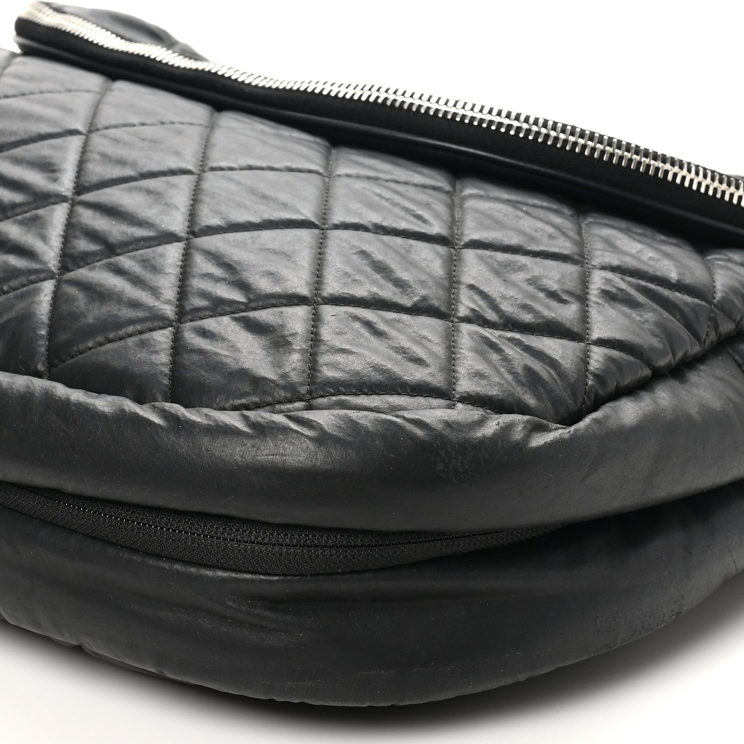 Chanel Nylon Quilted XL Coco Cocoon Messenger Black 10 of 11