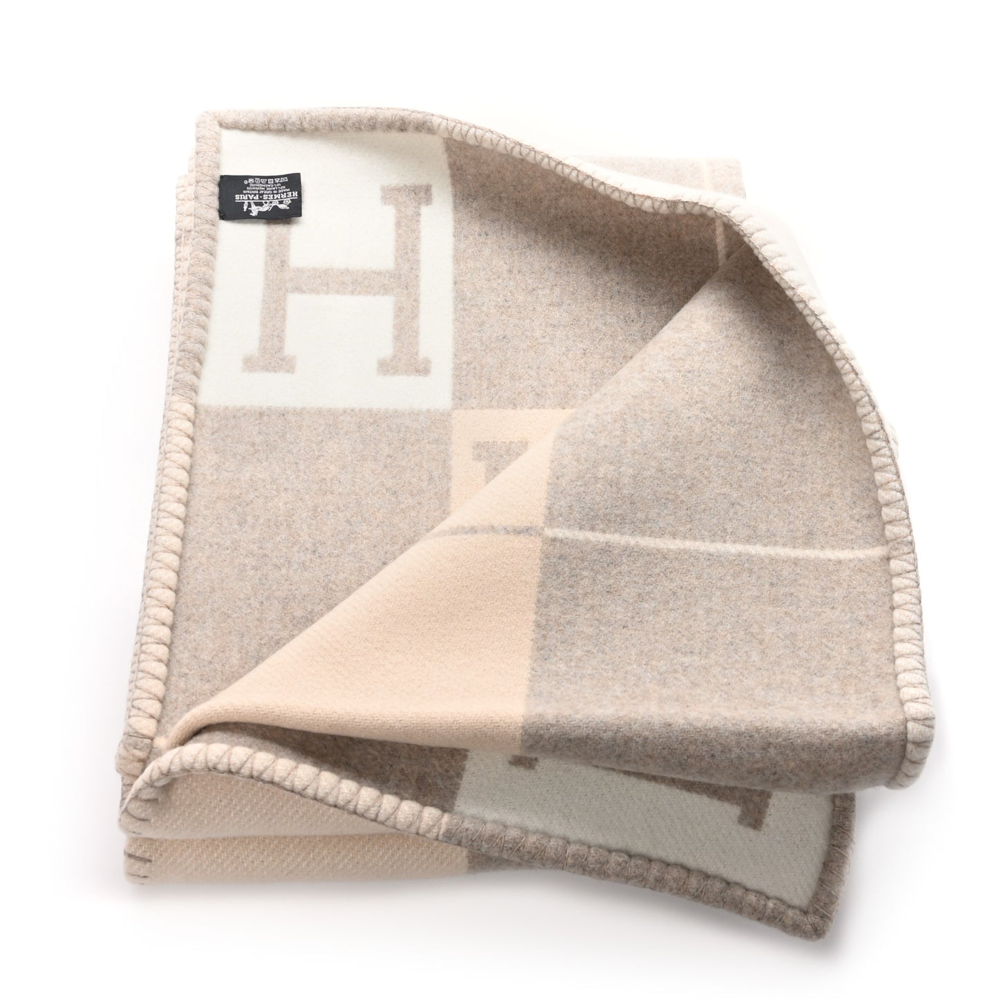 Wool Cashmere Avalon III Blanket Coco Camomille