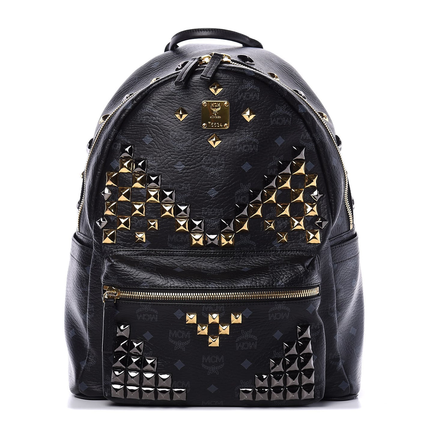 Visetos Studded Medium Stark M Backpack Black