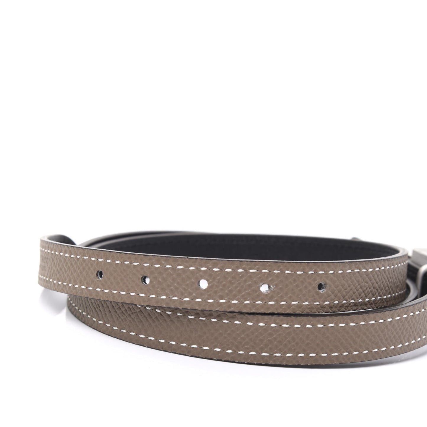Epsom Swift 13mm Romance Belt Etoupe Black