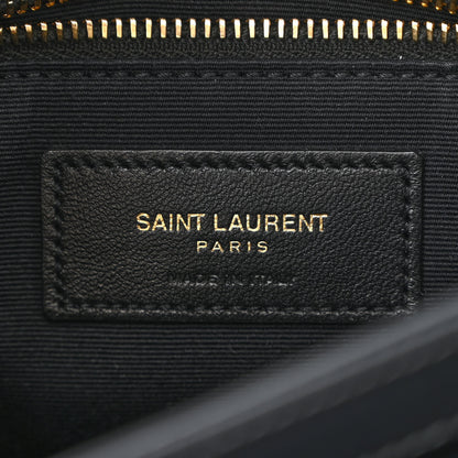 Saint Laurent Calfskin Y Quilted Monogram Toy Loulou Crossbody Bag Dark Smog 6 of 13