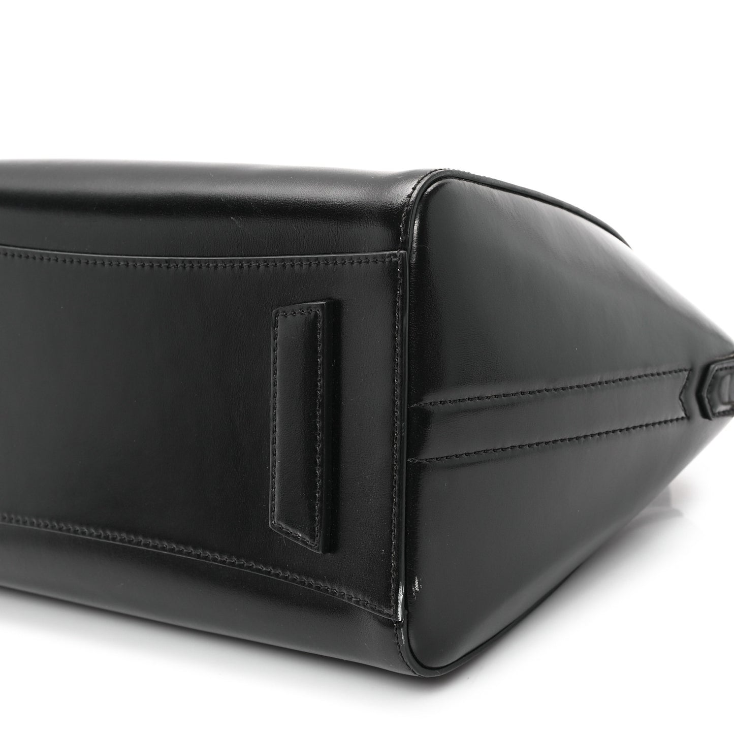 Shiny Lord Calfskin Small Antigona Black