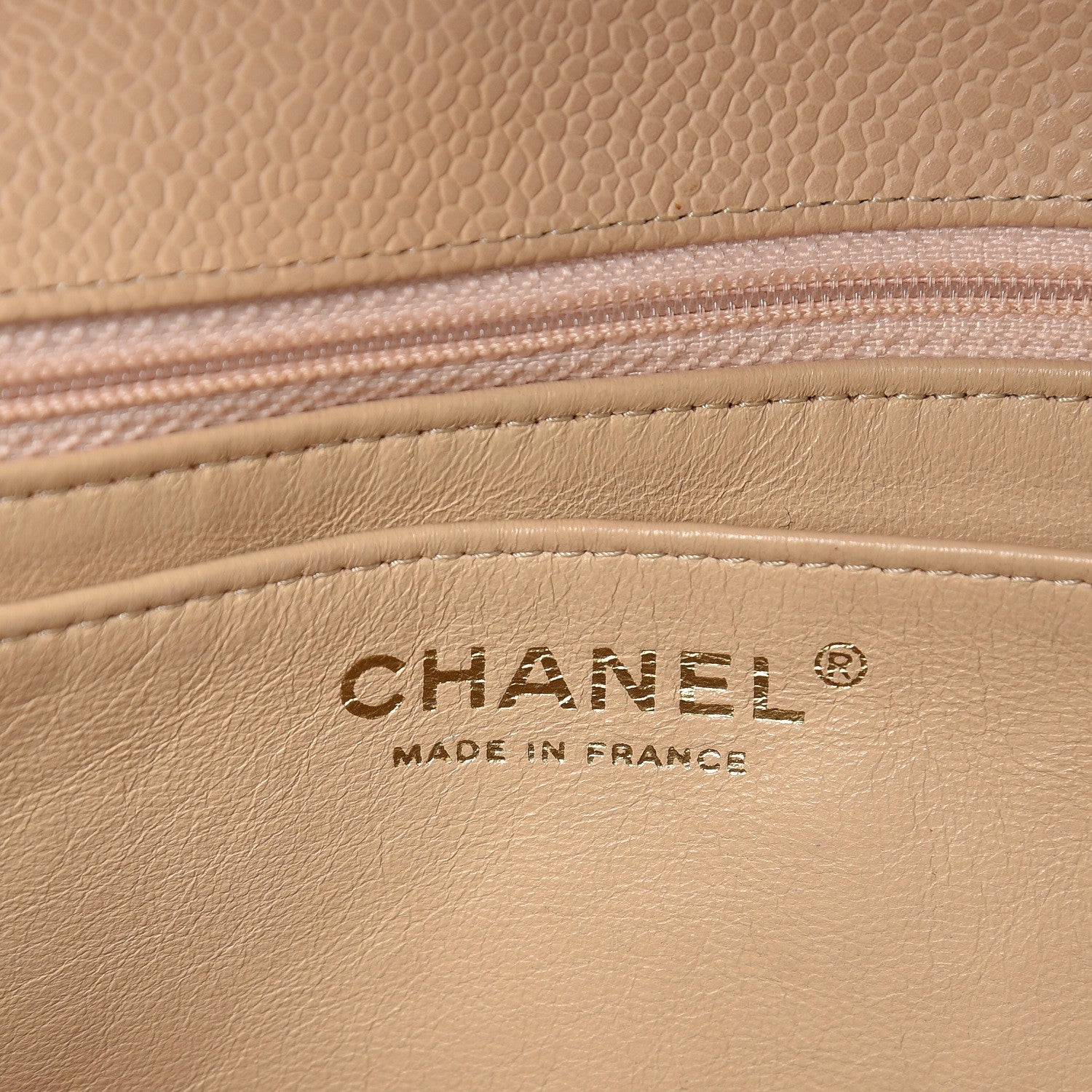 Chanel Caviar Quilted Jumbo Single Flap Beige Clair 6 of 8
