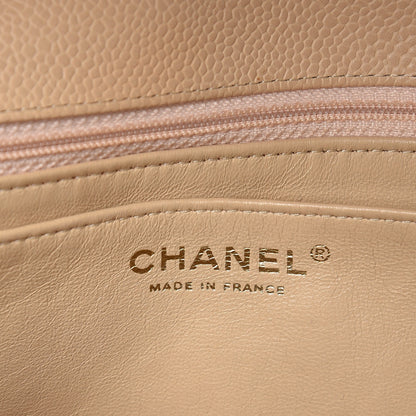 Chanel Caviar Quilted Jumbo Single Flap Beige Clair 6 of 8