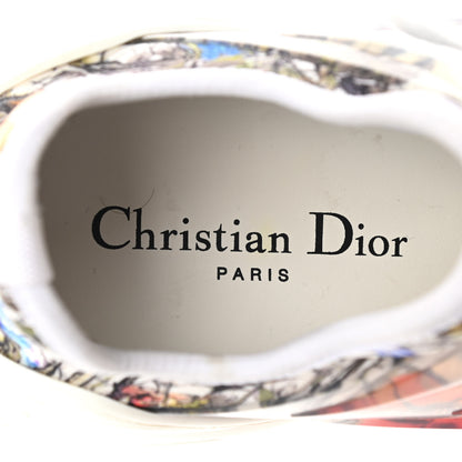 Christian Dior Neoprene Rubber Champetre Print Womens D-Connect Sneakers 38 White Multicolor 7 of 13