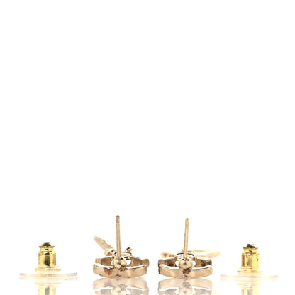 Chanel Pearl Crystal CC Drop Earrings Gold 4 of 10