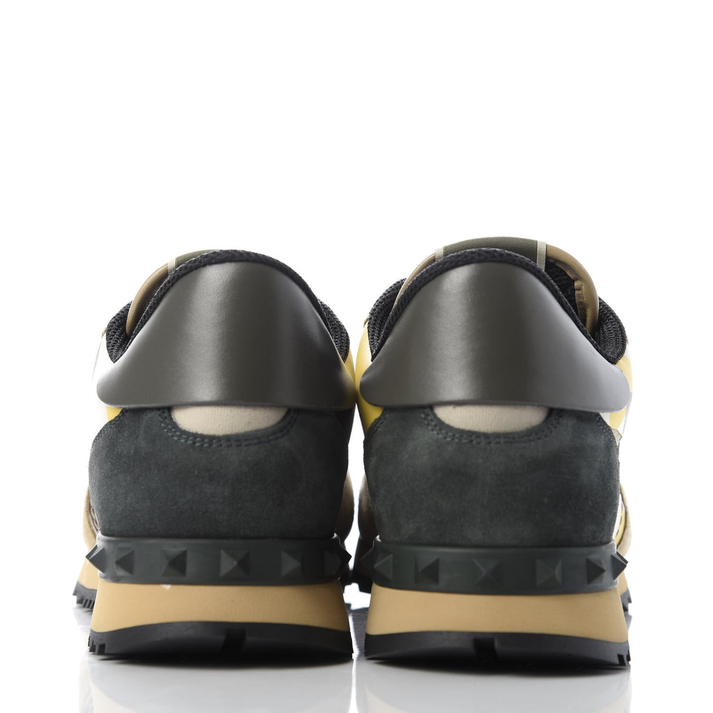 Nappa Suede Camouflage Mens Rockrunner Sneakers 41 Yellow Multicolor