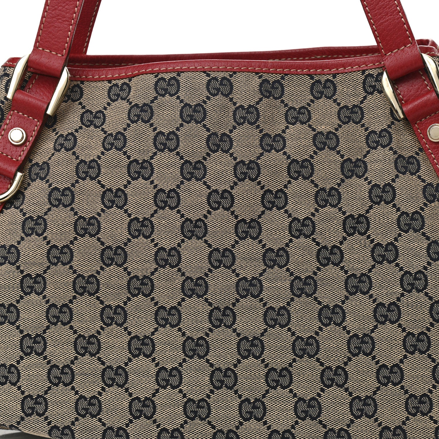Gucci Monogram Medium Abbey Shoulder Bag Navy Red 8 of 10