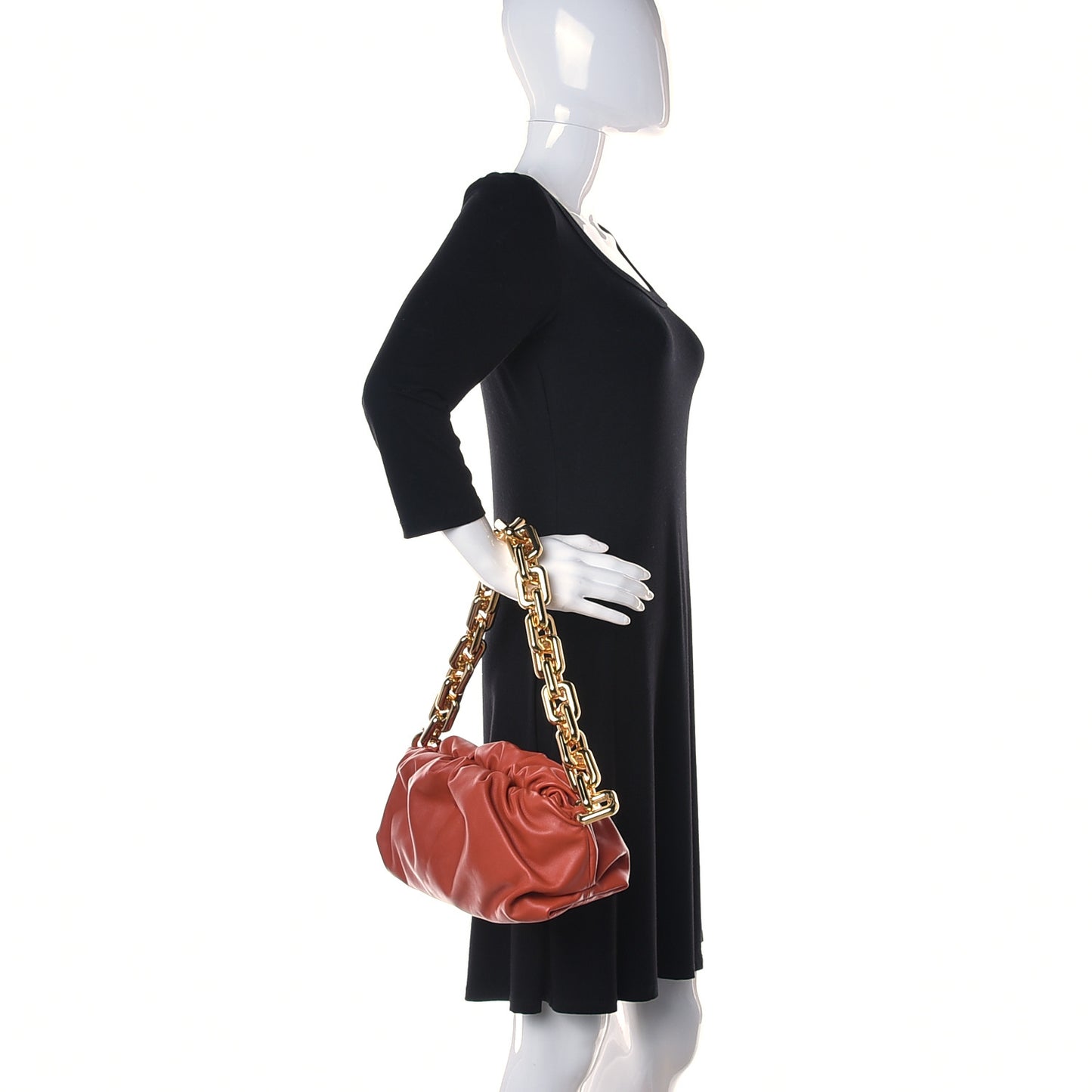 Calfskin The Pouch Chain Maple