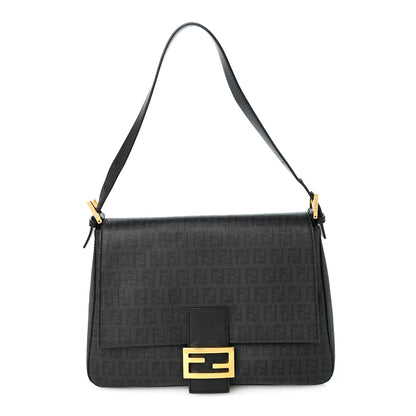 Fendi Zucchino Spalmati Vitello Forever Mama Baguette Black 1 of 11