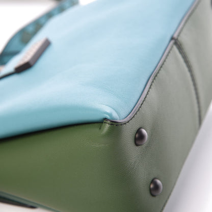 Bottega Veneta Nappa Multicolor Piazza Bag Thyme Aqua Ivy Black 13 of 13