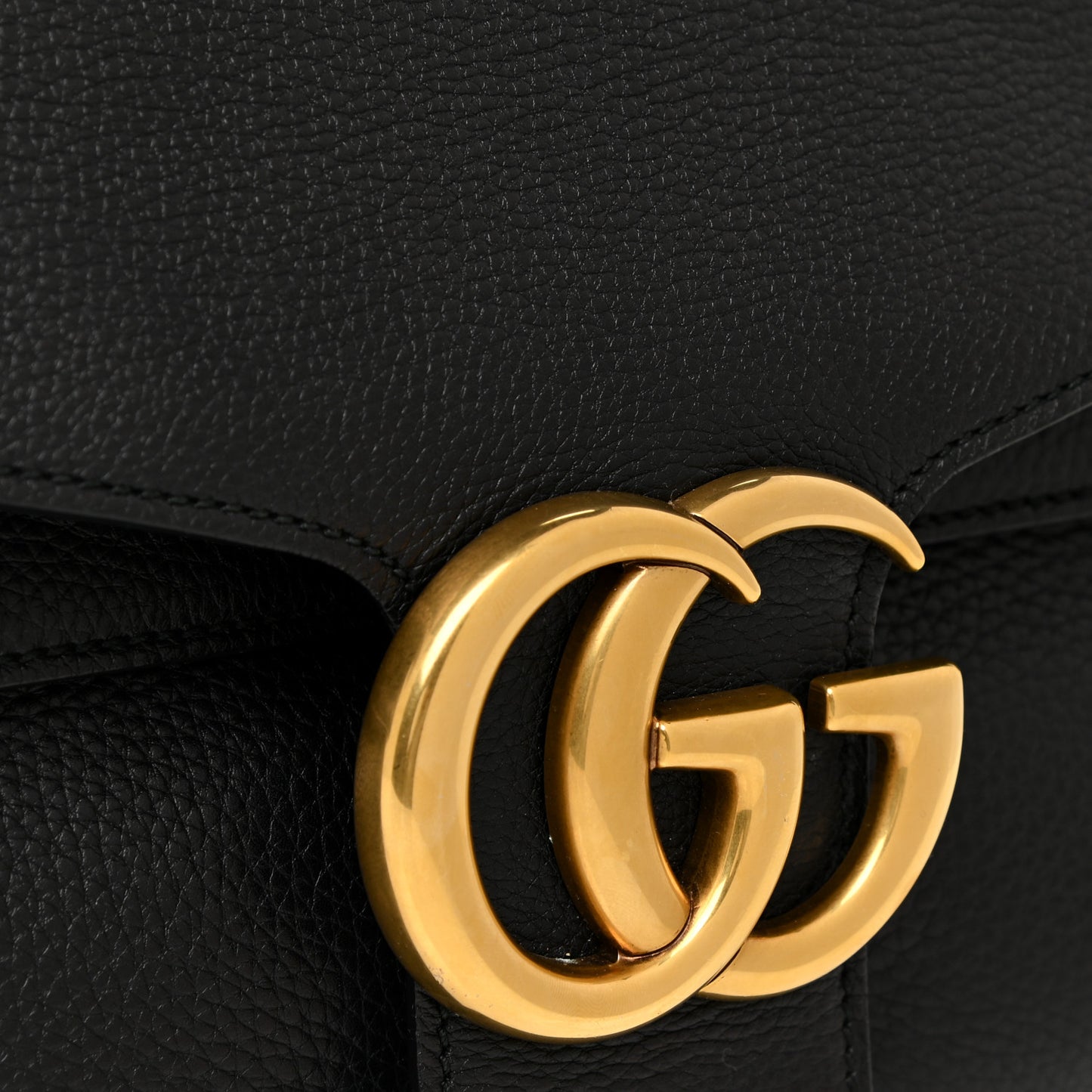 Cellarius Calfskin GG Marmont Shoulder Bag Black